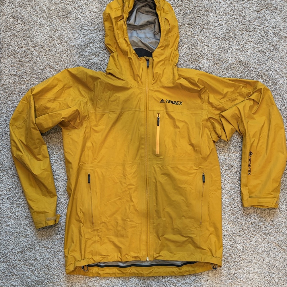 Adidas Terrex Yellow Goretex Rain Jacket